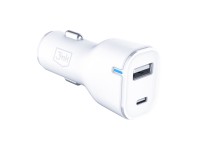 Cargador de coche 3mk 20W PD3.0 QC 3.0 USB 1A1C - Blanco Cargador de coche 3mk 20W PD3.0 QC 3.0 USB 1A1C - Blanco