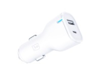 Cargador de coche 3mk 20W PD3.0 QC 3.0 USB 1A1C - Blanco Cargador de coche 3mk 20W PD3.0 QC 3.0 USB 1A1C - Blanco