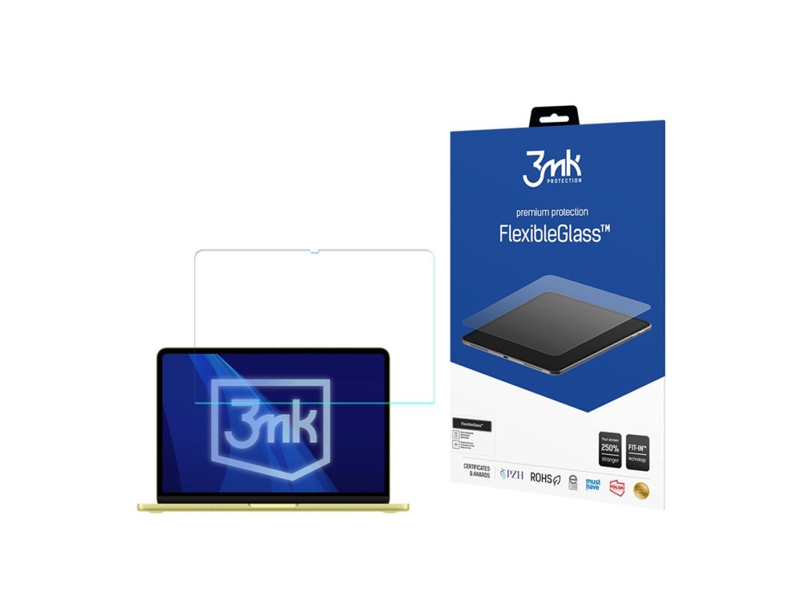 Cristal híbrido 3mk FlexibleGlass™ para Apple MacBook Neo (A18 Pro)