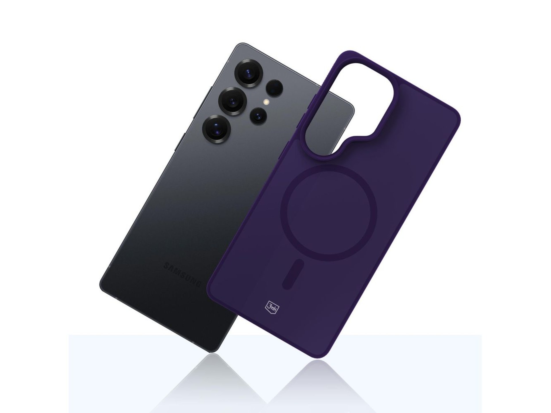 3mk Smoke MagCase for Samsung Galaxy S25 Ultra - Purple-Translucent