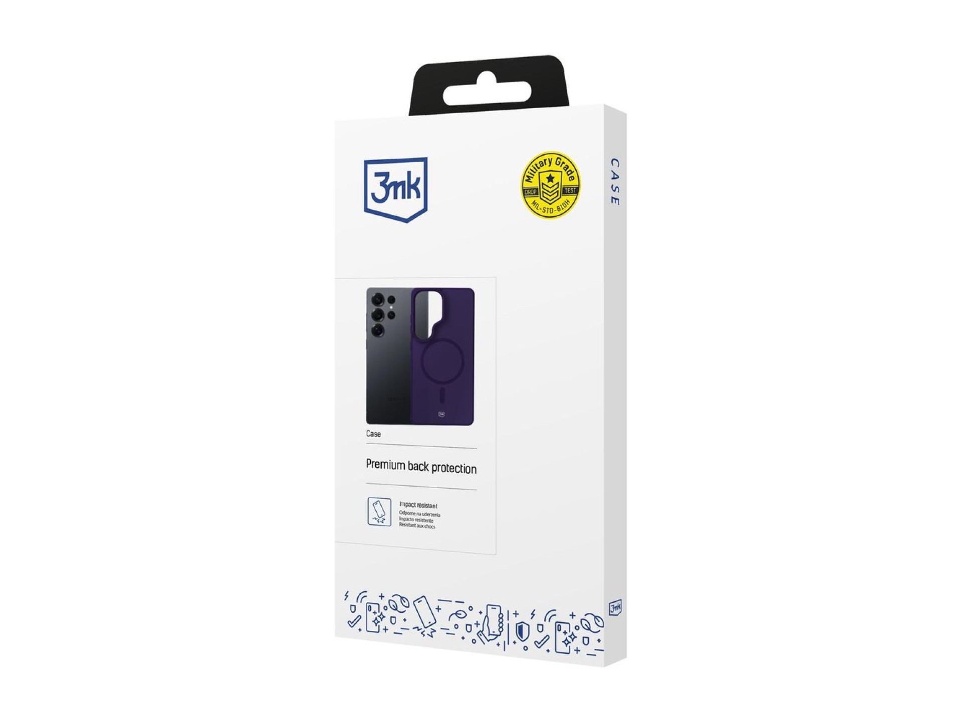 3mk Smoke MagCase for Samsung Galaxy S25 Ultra - Purple-Translucent