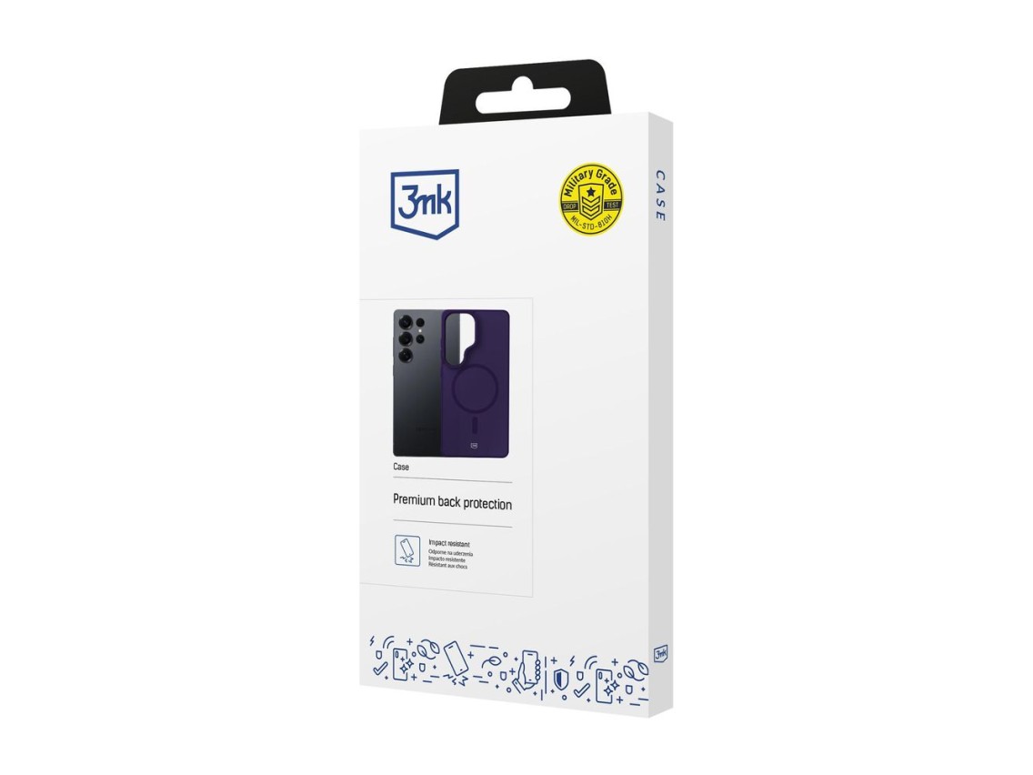 3mk Smoke MagCase for Samsung Galaxy S25 Ultra - Purple-Translucent