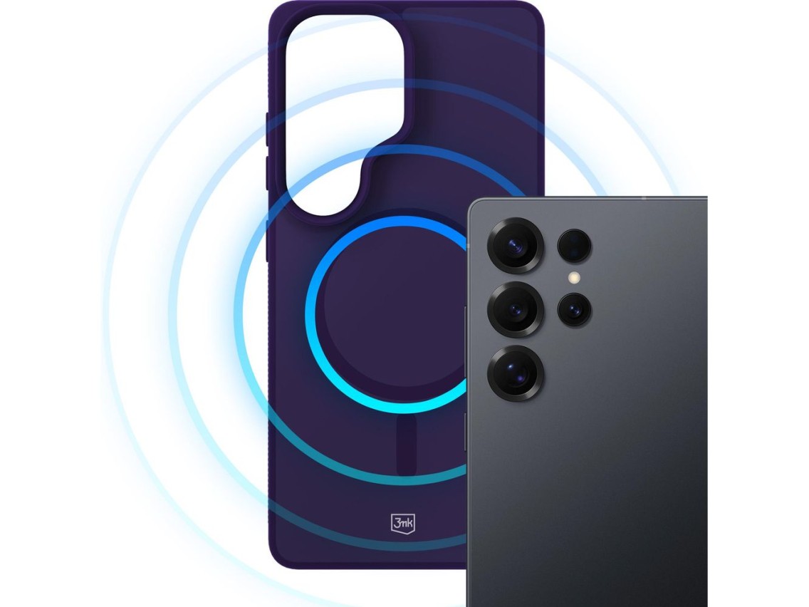 3mk Smoke MagCase for Samsung Galaxy S25 Ultra - Purple-Translucent