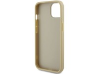 Capa Guess Perforated 4G Glitter para iPhone 15 - dourada