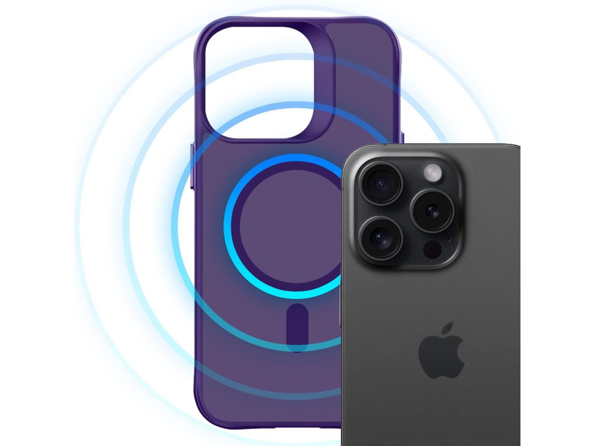 3mk Smoke MagCase for iPhone 16 Pro - Purple