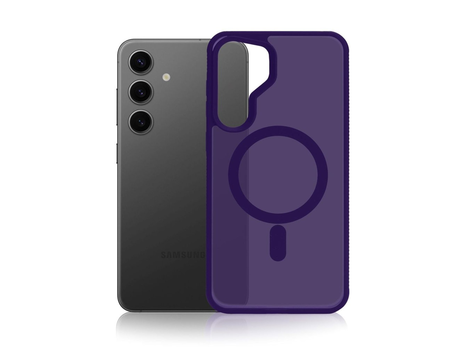 Funda MagCase 3mk Smoke para Samsung Galaxy S25 - Morada
