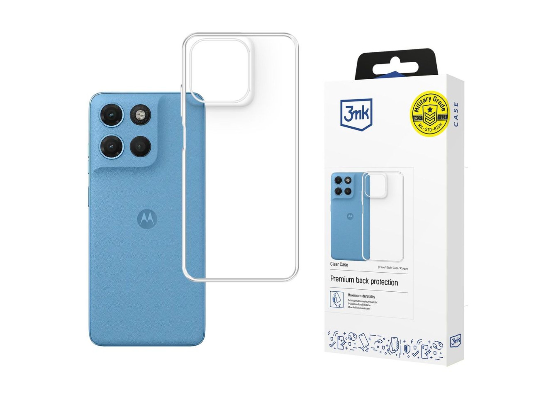 3mk Clear Case for Motorola Moto G17 / G17 Power - transparent