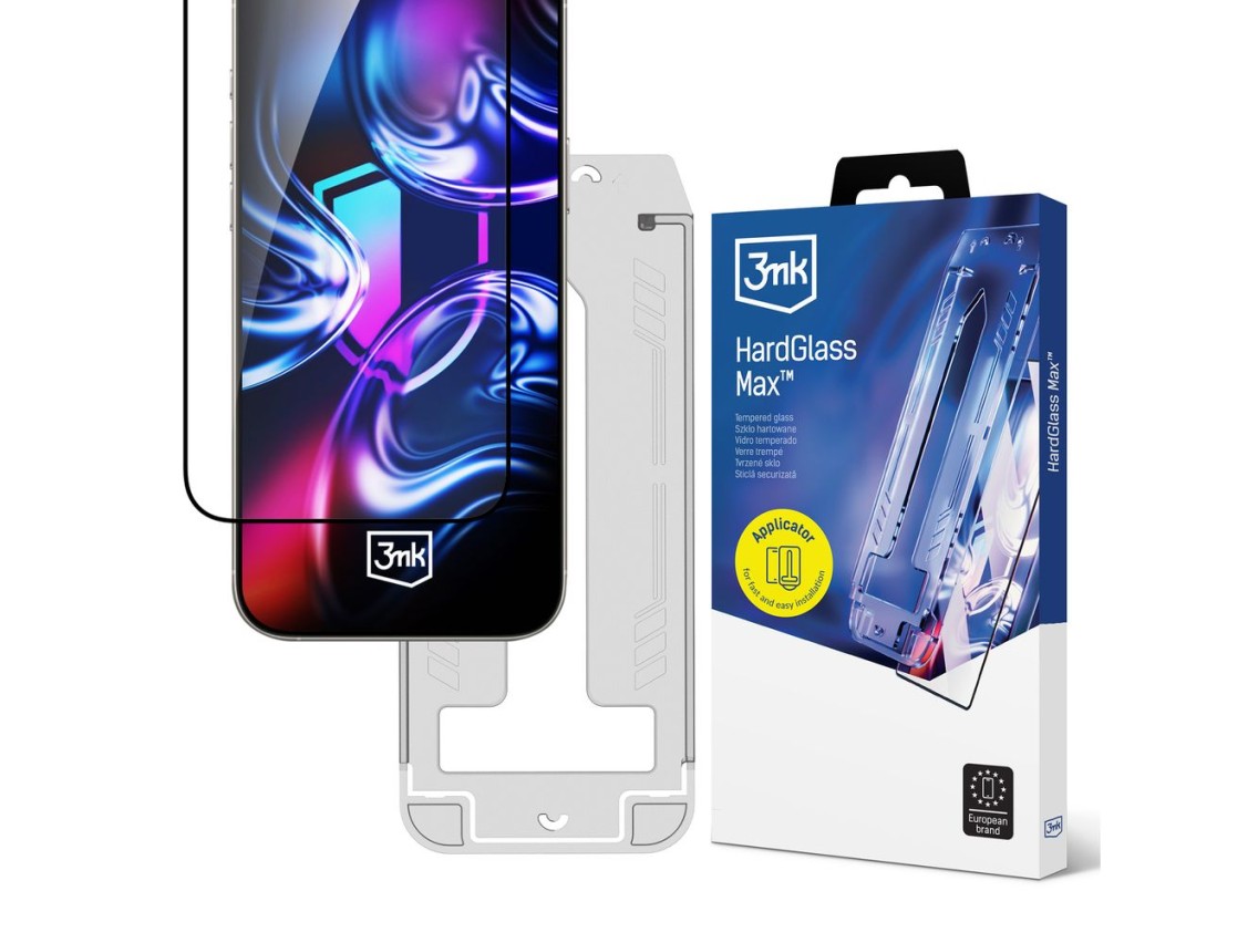 Película de vidro temperado 3mk HardGlass Max para iPhone XR / 11