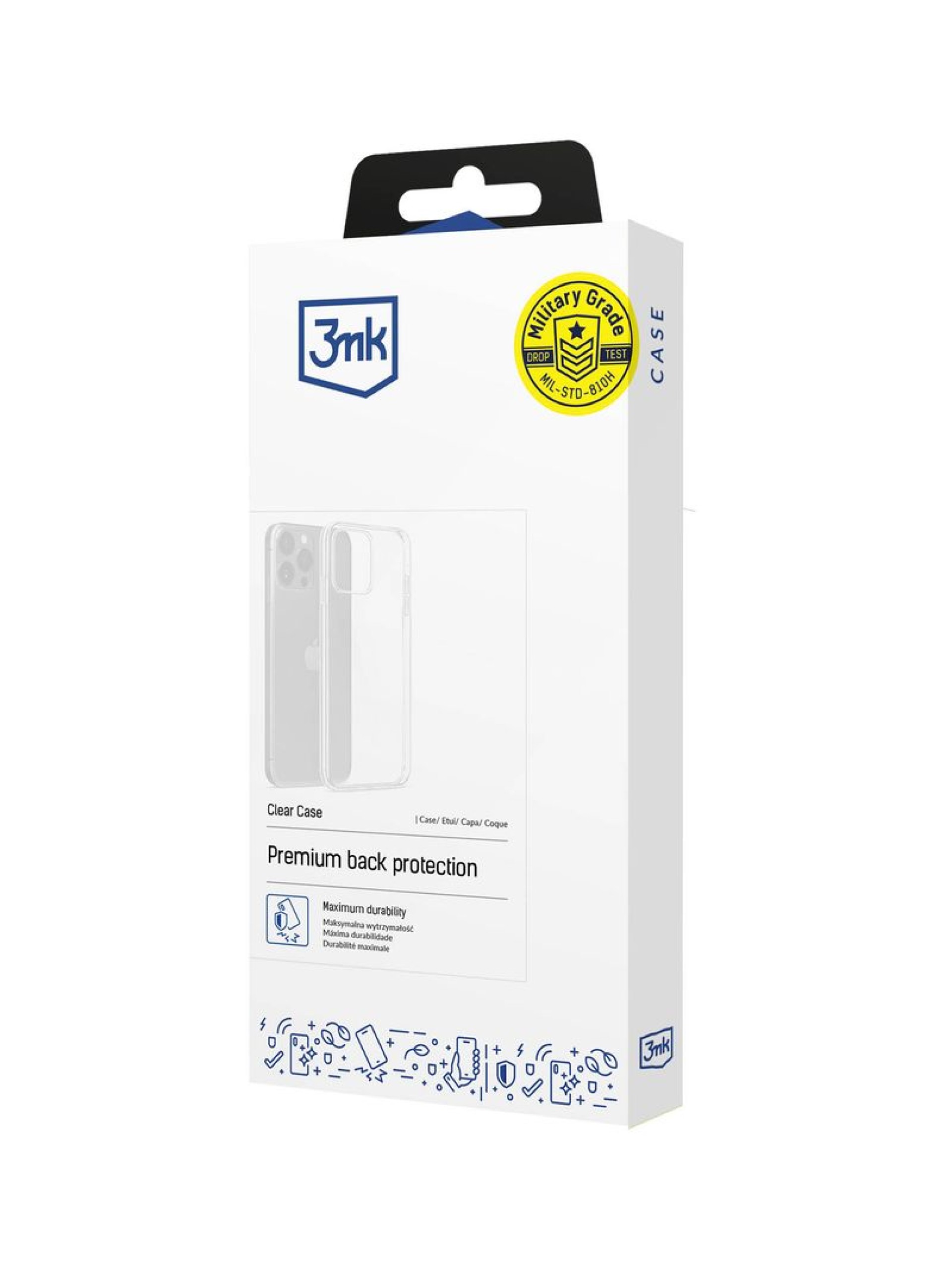 Capa transparente 3mk para Motorola Moto G86 / G86 Power - transparente
