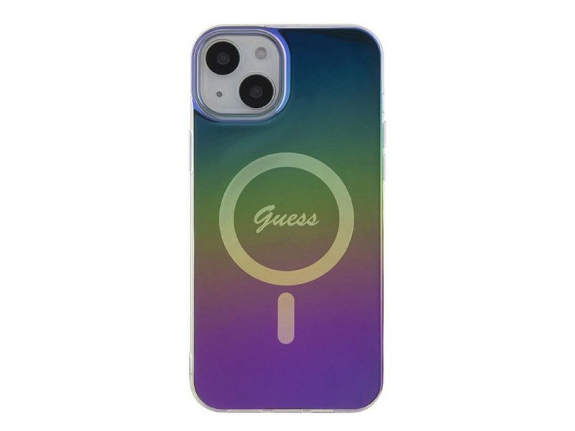 Funda Guess IML Iridescent MagSafe para iPhone 15 Plus / 14 Plus de 6,7" - multicolor