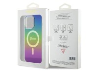 Capa Guess IML Iridescent MagSafe para iPhone 15 Pro Max 6.7" - multicolorida