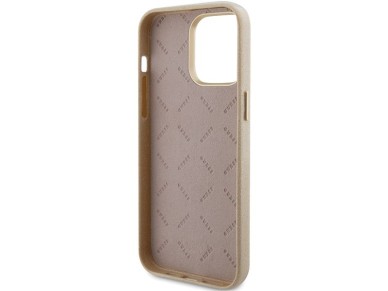 Funda Guess Glitter Glossy Script para iPhone 15 Pro - dorada Funda Guess Glitter Glossy Script para iPhone 15 Pro - dorada