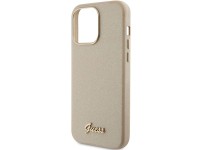 Capa Guess Glitter Glossy Script para iPhone 15 Pro Max - dourada Capa Guess Glitter Glossy Script para iPhone 15 Pro Max - dourada