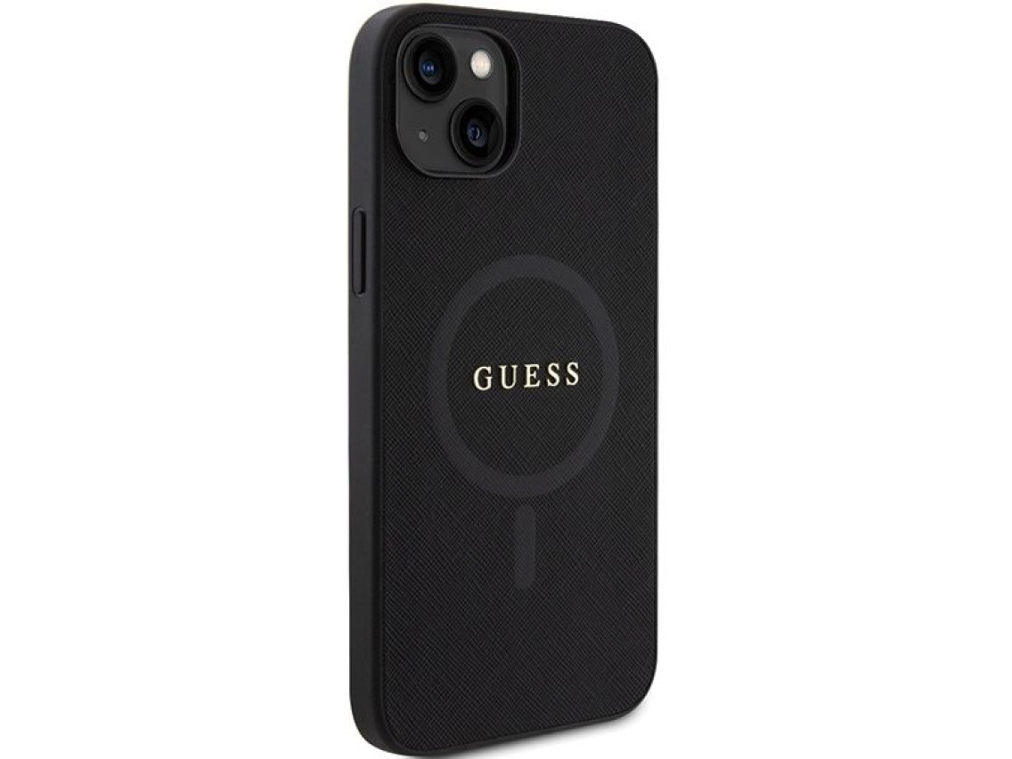 Guess GUHMP15MPSAHMCK iPhone 15 Plus 6.7" black/black hardcase Saffiano MagSafe