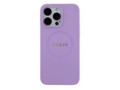 Guess Saffiano MagSafe case for iPhone 15 Pro - purple Guess Saffiano MagSafe case for iPhone 15 Pro - purple