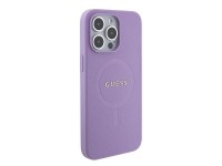 Capa Guess Saffiano MagSafe para iPhone 15 Pro - roxa Capa Guess Saffiano MagSafe para iPhone 15 Pro - roxa