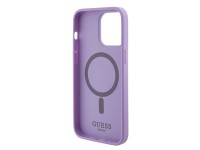 Guess GUHMP15XPSAHMCU iPhone 15 Pro Max 6.7" purple/purple hardcase Saffiano MagSafe Guess GUHMP15XPSAHMCU iPhone 15 Pro Max 6.7" purple/purple hardcase Saffiano MagSafe