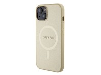 Guess GUHMP15MPSAHMCB iPhone 15 Plus 6.7" gold/gold hardcase Saffiano MagSafe Guess GUHMP15MPSAHMCB iPhone 15 Plus 6.7" gold/gold hardcase Saffiano MagSafe