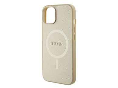 Guess GUHMP15MPSAHMCB iPhone 15 Plus 6.7" gold/gold hardcase Saffiano MagSafe Guess GUHMP15MPSAHMCB iPhone 15 Plus 6.7" gold/gold hardcase Saffiano MagSafe