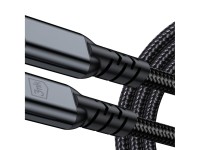 Cable 3mk Hyper N-SERIES Thunderbolt 4 USB-C / USB-C 1m 48V/5A 40Gb/s 240W 8K60Hz - negro Cable 3mk Hyper N-SERIES Thunderbolt 4 USB-C / USB-C 1m 48V/5A 40Gb/s 240W 8K60Hz - negro