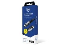 Cable 3mk Hyper N-SERIES Thunderbolt 4 USB-C / USB-C 1m 48V/5A 40Gb/s 240W 8K60Hz - negro Cable 3mk Hyper N-SERIES Thunderbolt 4 USB-C / USB-C 1m 48V/5A 40Gb/s 240W 8K60Hz - negro