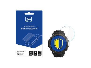 Película de vidro híbrida para a tela do smartwatch 3mk Watch Protection FlexibleGlass para Amazfit Película de vidro híbrida para a tela do smartwatch 3mk Watch Protection FlexibleGlass para Amazfit