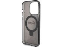 Capa MagSafe Guess Ring Stand Script Glitter para iPhone 15 Pro Max - preta Capa MagSafe Guess Ring Stand Script Glitter para iPhone 15 Pro Max - preta