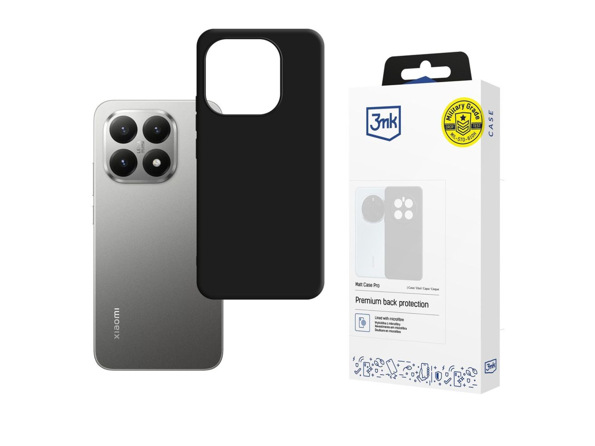 3mk Matt Case Pro case for Xiaomi 15T 5G - black