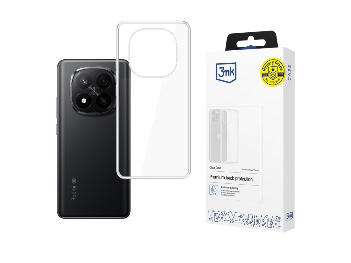 Funda transparente 3mk para Xiaomi Redmi Note 15 5G