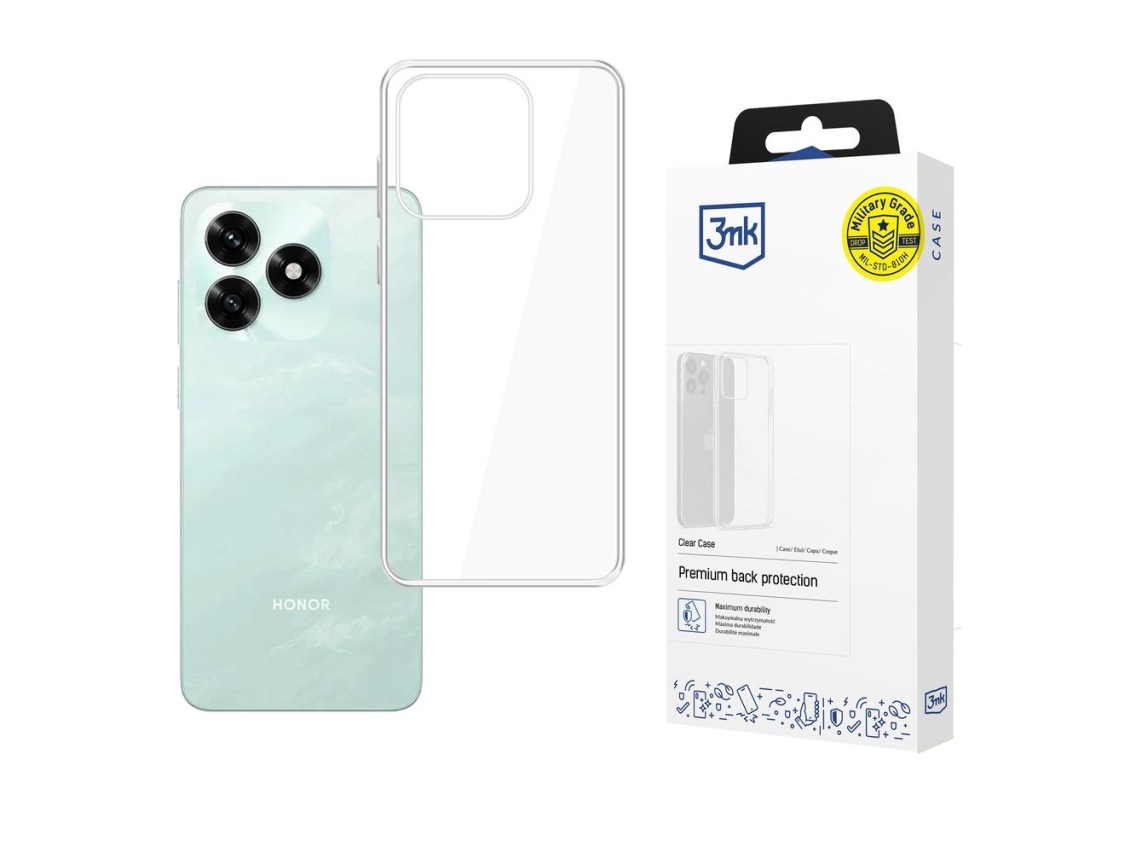 Capa transparente 3mk para Honor X5C Plus 4G - transparente