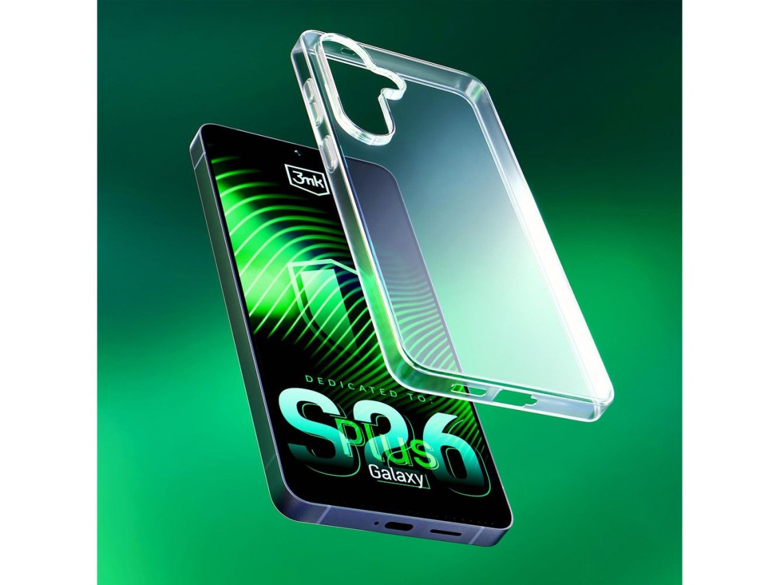 Capa transparente 3mk para Samsung Galaxy S26+ - transparente