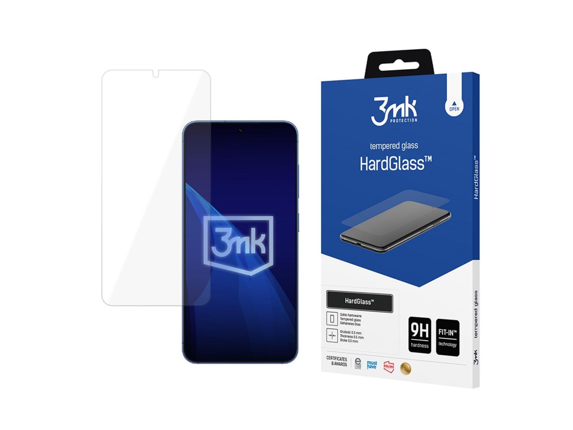 Película de vidro temperado 3mk HardGlass para Samsung Galaxy S26 Pro