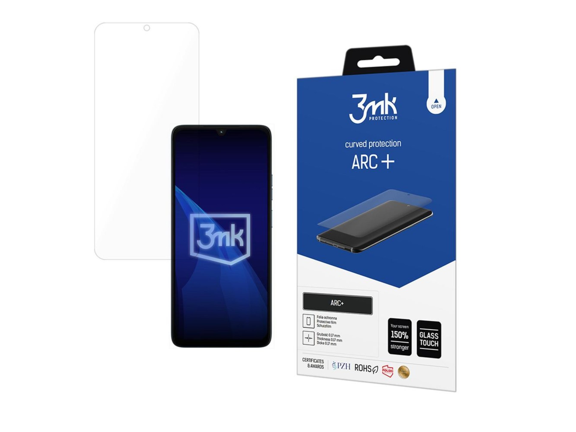 Película protetora 3mk ARC+ para Motorola Moto G06 / Moto G06 Power