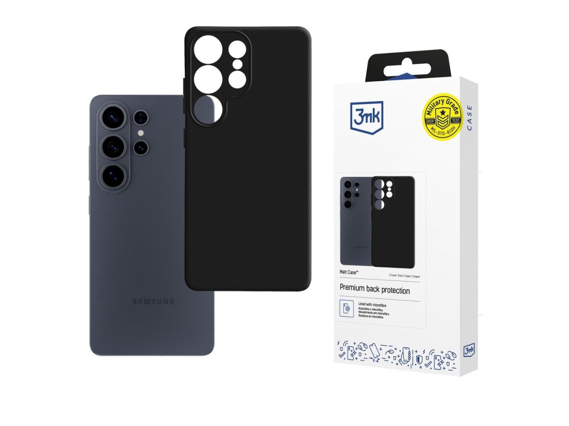3mk Matt Case for Samsung Galaxy S26 Ultra - Matte Black