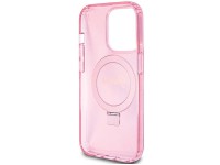 Capa MagSafe Guess Ring Stand Script Glitter para iPhone 15 Pro Max - rosa Capa MagSafe Guess Ring Stand Script Glitter para iPhone 15 Pro Max - rosa