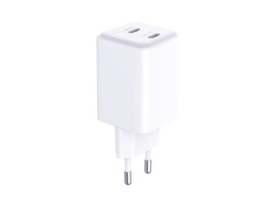 3mk Hyper Charger PD 45W QC4+ PPS 2C Super-Fast Charge 2.0 Wall Charger - White