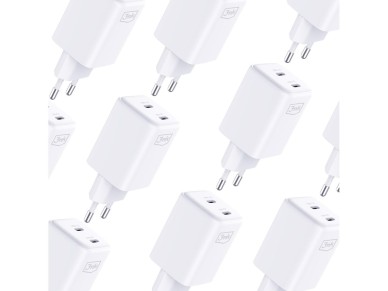 3mk Hyper Charger PD 45W QC4+ PPS 2C Super-Fast Charge 2.0 Wall Charger - White