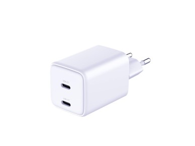 3mk Hyper Charger PD 45W QC4+ PPS 2C Super-Fast Charge 2.0 Wall Charger - White