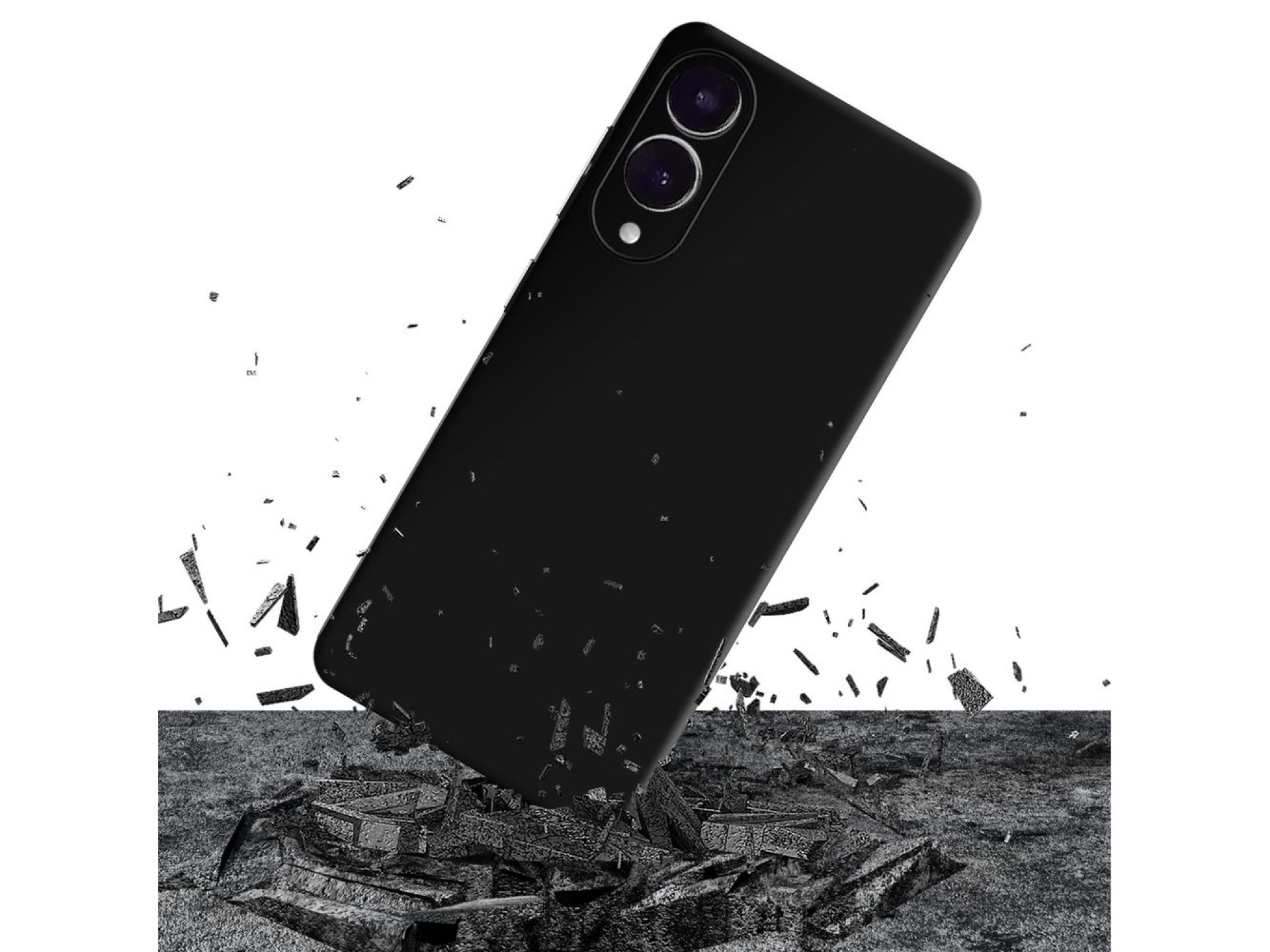 Funda 3mk Matt Case Pro para Samsung Galaxy S25 Edge - Negro mate