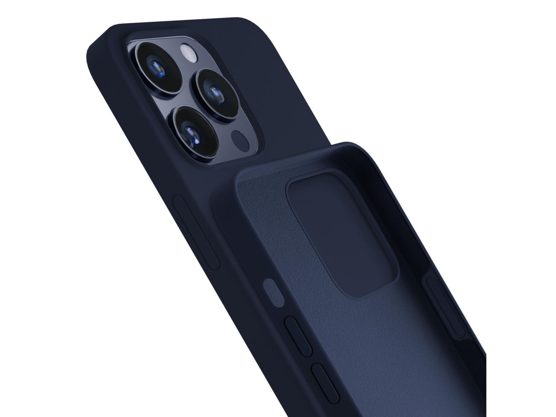 Funda de silicona 3mk para iPhone 16 Pro - Azul marino