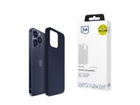 Funda de silicona 3mk para iPhone 16 Pro - Azul marino Funda de silicona 3mk para iPhone 16 Pro - Azul marino