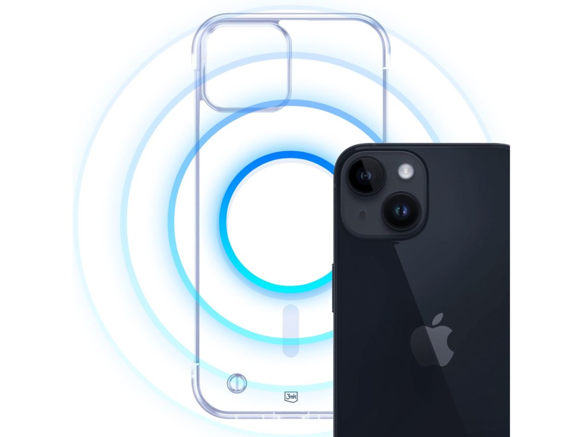 3mk Just20g MagCase for iPhone 14 Plus - transparent