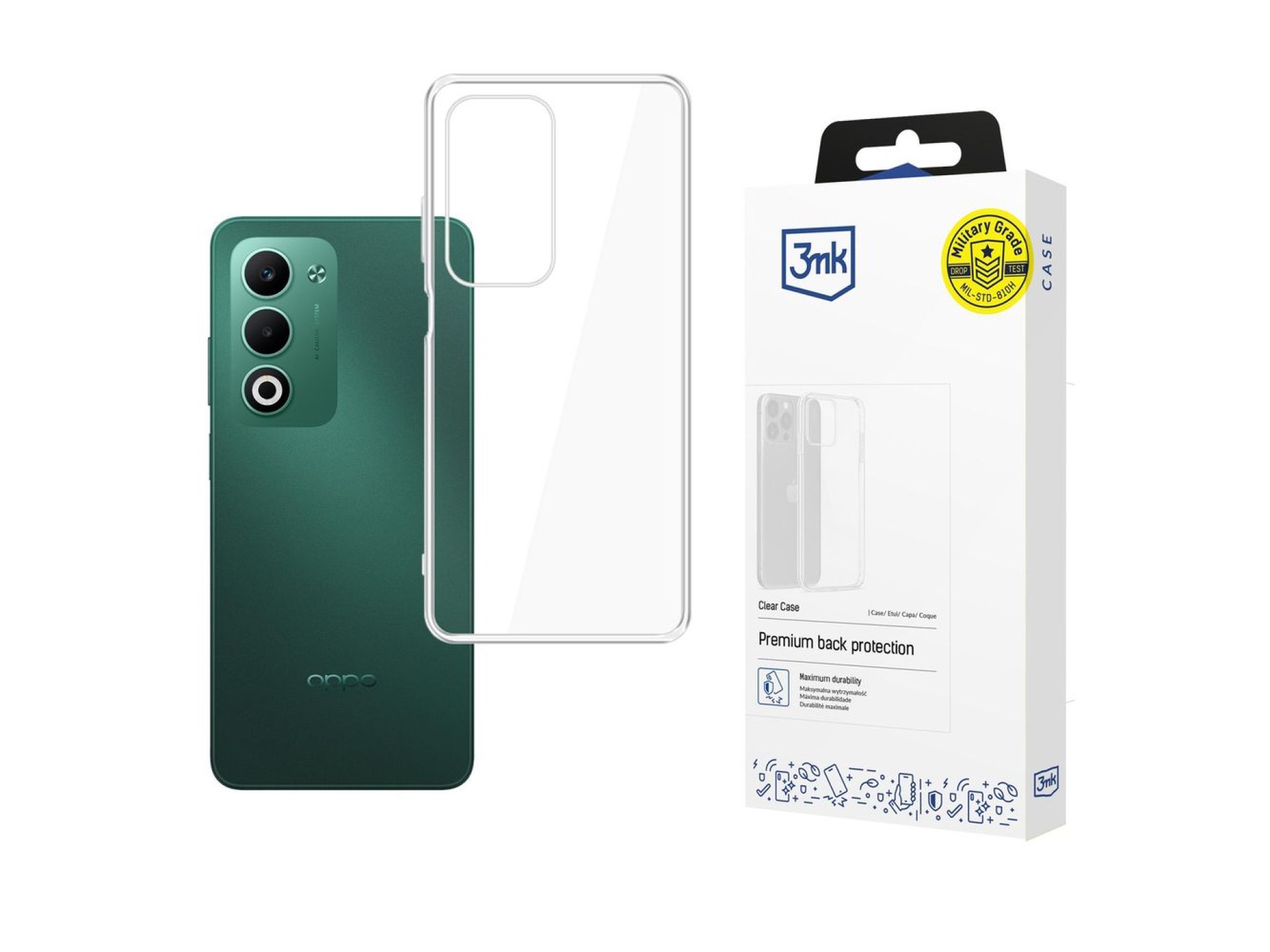 Capa transparente 3mk para Oppo A5 5G/ A5M - transparente