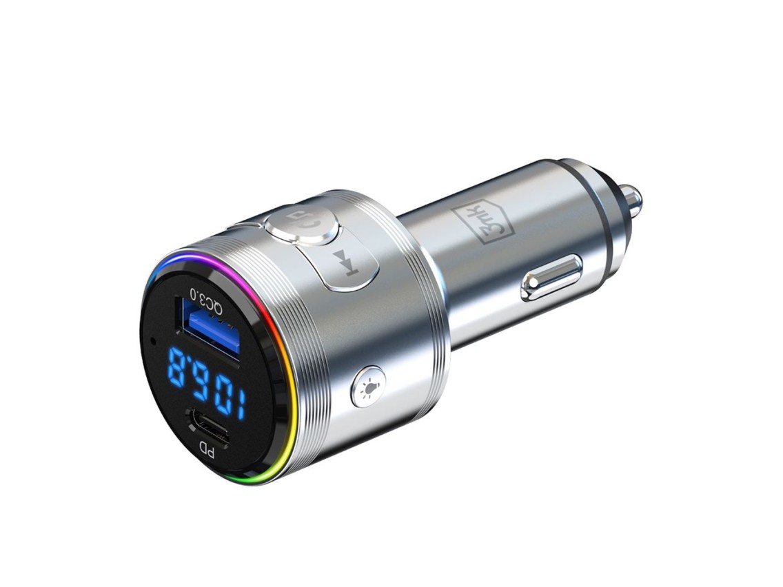 Transmisor 3 en 1 48W QC PD PPS USB-C USB-A 3mk Hyper Car Power Transmitter