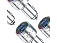 Transmisor 3 en 1 48W QC PD PPS USB-C USB-A 3mk Hyper Car Power Transmitter Transmisor 3 en 1 48W QC PD PPS USB-C USB-A 3mk Hyper Car Power Transmitter