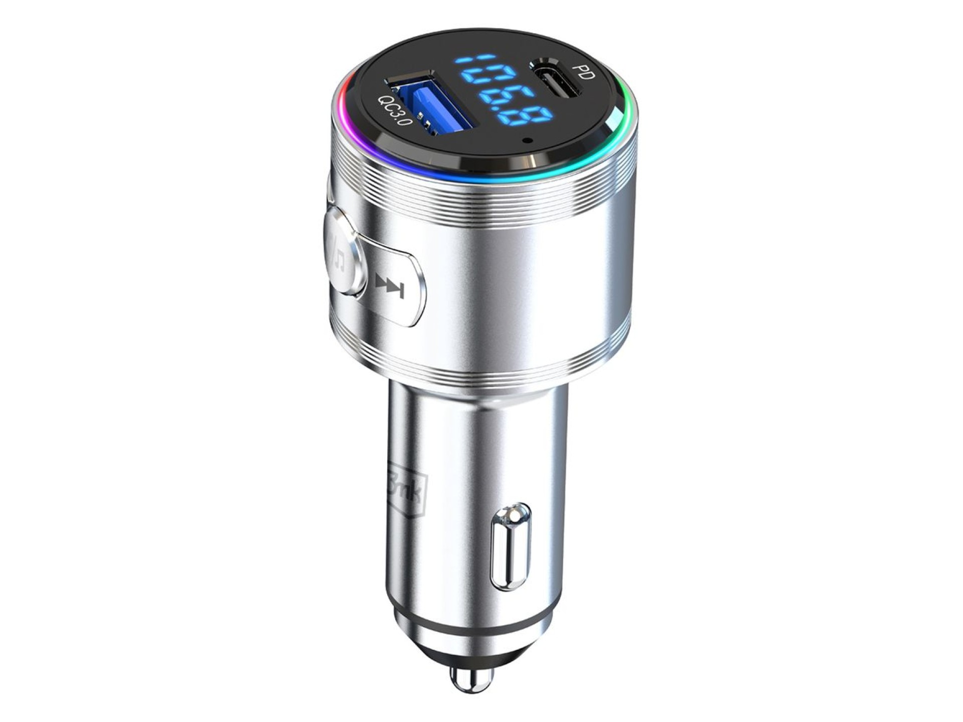 Transmisor 3 en 1 48W QC PD PPS USB-C USB-A 3mk Hyper Car Power Transmitter
