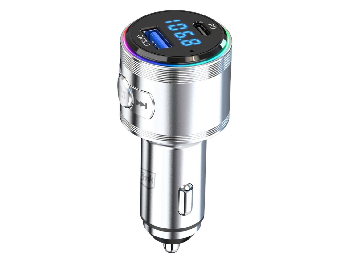 Transmisor 3 en 1 48W QC PD PPS USB-C USB-A 3mk Hyper Car Power Transmitter