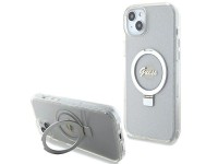 Capa rígida transparente Guess GUHMP15MHRSGSD para iPhone 15 Plus / 14 Plus de 6,7" com suporte de a Capa rígida transparente Guess GUHMP15MHRSGSD para iPhone 15 Plus / 14 Plus de 6,7" com suporte de a