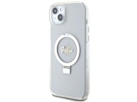 Capa rígida transparente Guess GUHMP15MHRSGSD para iPhone 15 Plus / 14 Plus de 6,7" com suporte de a Capa rígida transparente Guess GUHMP15MHRSGSD para iPhone 15 Plus / 14 Plus de 6,7" com suporte de a