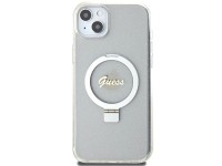Capa rígida transparente Guess GUHMP15MHRSGSD para iPhone 15 Plus / 14 Plus de 6,7" com suporte de a Capa rígida transparente Guess GUHMP15MHRSGSD para iPhone 15 Plus / 14 Plus de 6,7" com suporte de a